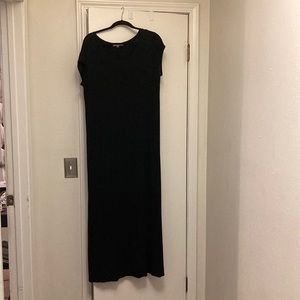 GAP black maxi tshirt dress